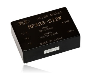 Wide voltage isolated regulated HFA20-25W power supply